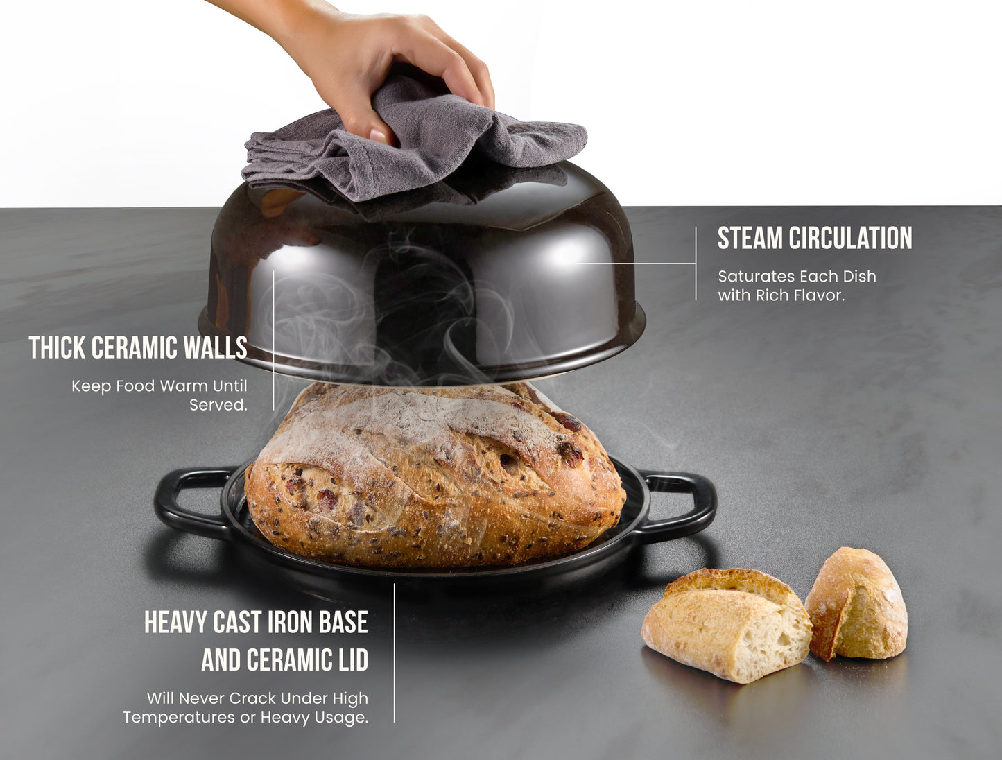 BREAD OVEN, BLACK