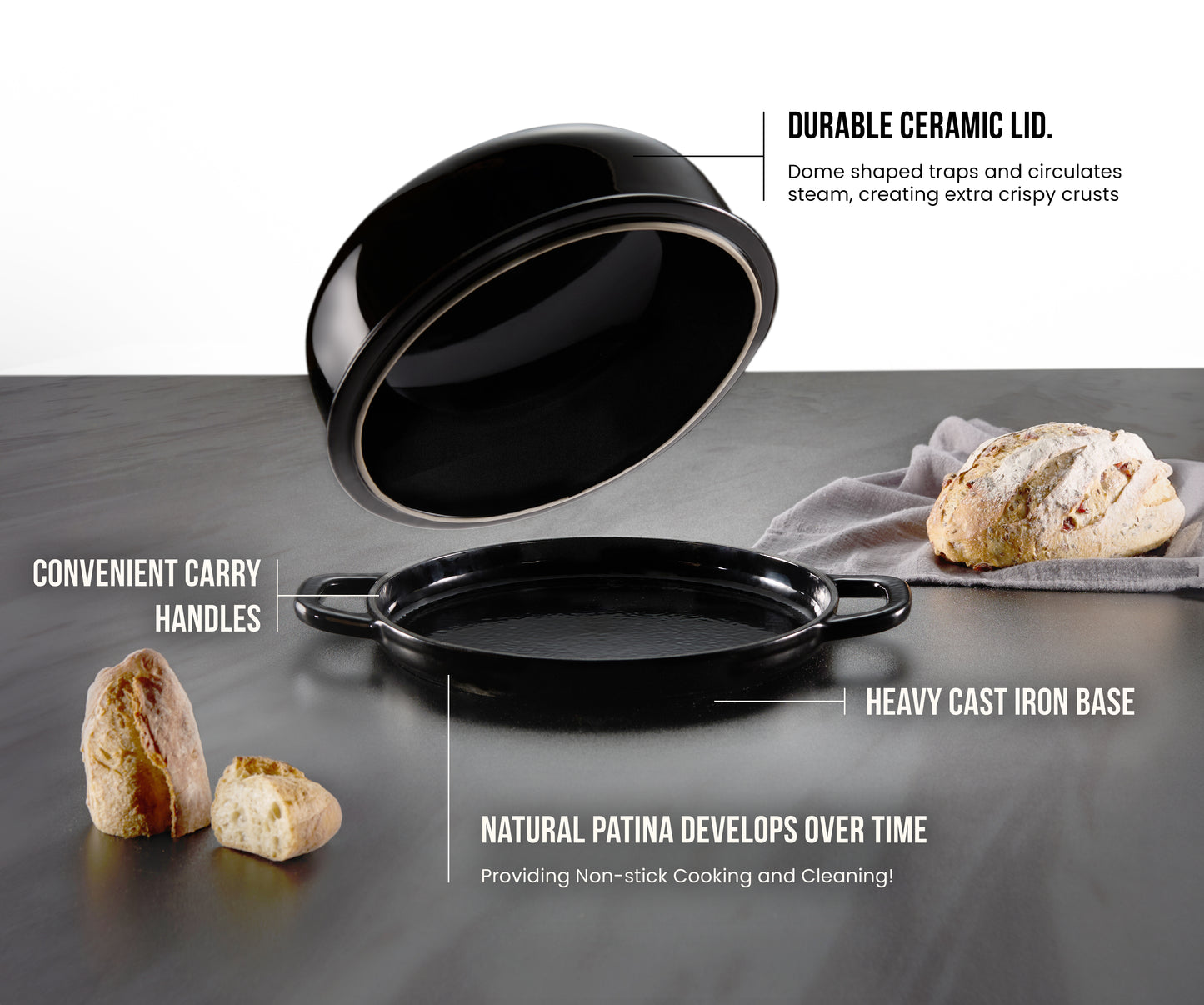 BREAD OVEN, BLACK