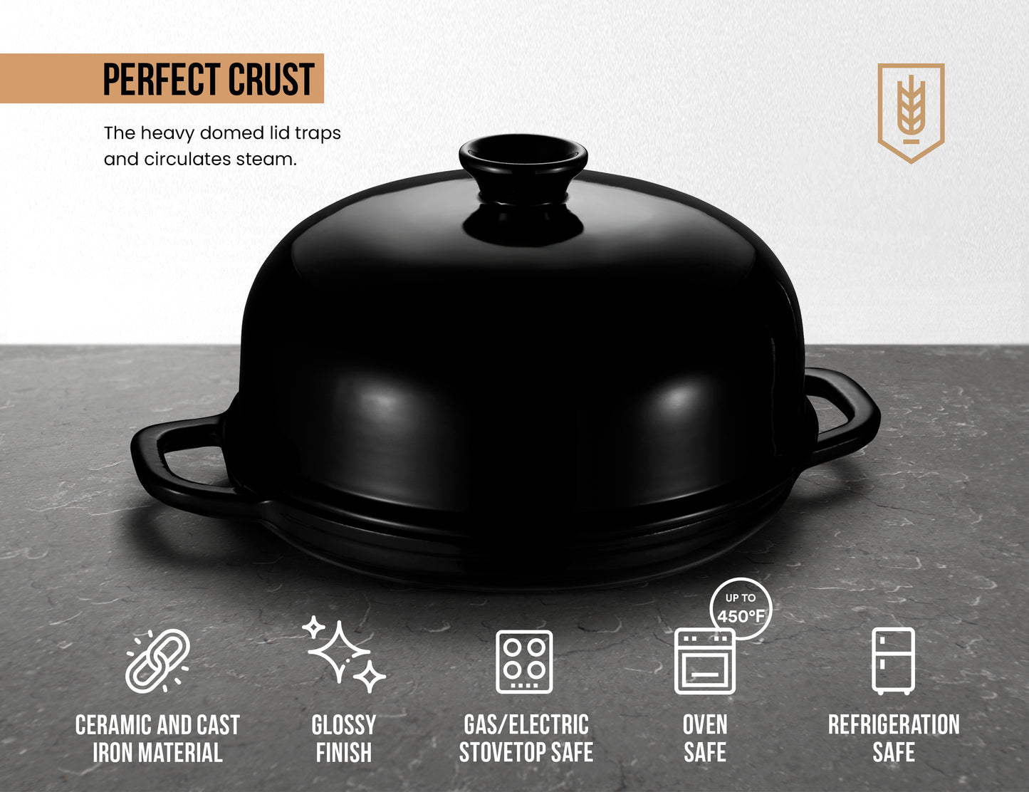 BREAD OVEN, BLACK