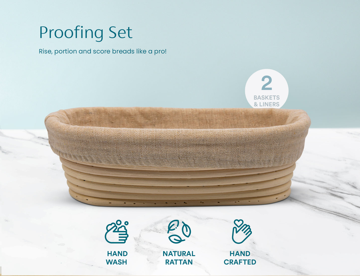 OVAL BREAD PROOFING SET